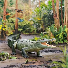 crocodile, alligator, beautiful crocodile photos