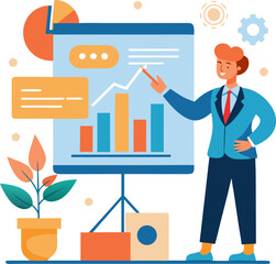 Business presentation icon