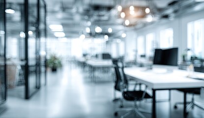 Blurry modern office interior (1)