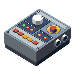 inflight control unit on white background