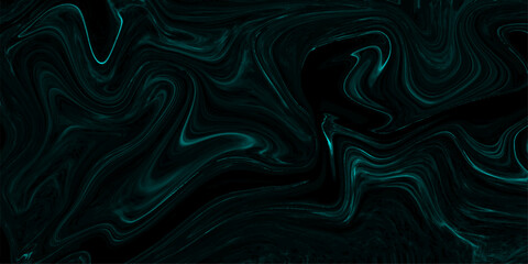 Abstract dark, fluid abstract background with swirling, marbled patterns in deep teal and black.  Smooth, glossy texture mimics flowing ink or liquid smoke, with elegant curves and organic motion.