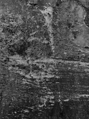 Obraz premium Black Distressed Cement Wall. Dark cement texture with scratches, stains and aged grunge look.