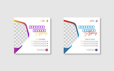 Simple Editable Vector Social Media Post Template for Business and Marketing Square Format  Modern Vector Design Layout Suitable for Business, Marketing, or Personal Branding Use