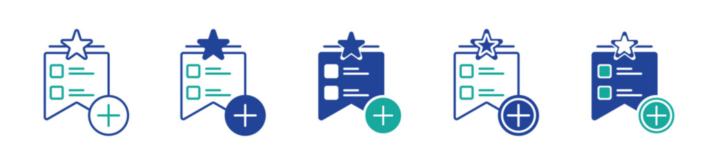 Obraz premium checklist and add new task vector icon 