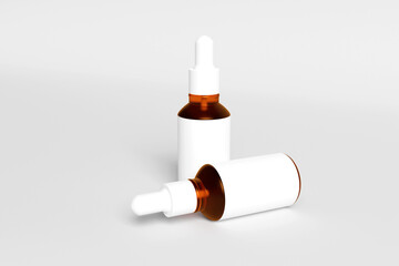 Blank Dropper Bottle Mockup