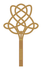 Carpet beater - hand drawn vector illustration.