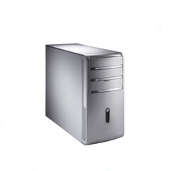 Computer case isolated on white background 