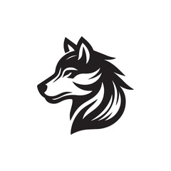 Naklejka premium vector illustration of a wolf