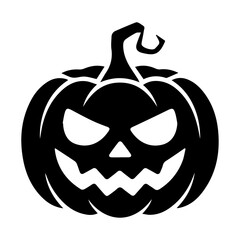 halloween pumpkin isolated on white
