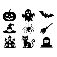 set of halloween icons