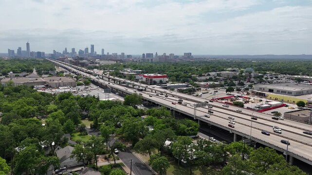 Double deck expressway through city's downtown