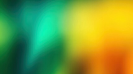 A dazzling mix of vibrant colors creates a dynamic abstract canvas, showcasing green, blue, yellow, and orange swirling together during a creative artistic process