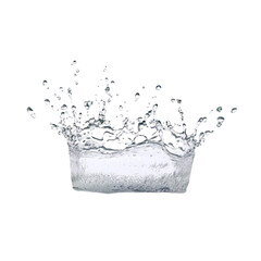 Water Splashing Dynamic Energy Intense Movement