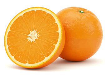 Fresh Orange Halves Close-Up – Juicy Ripe Citrus Fruit Image, Vitamin C Boost, Healthy Snack, Organic Orange Slice Photo for Nutrition and Wellness

