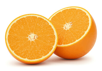 Fresh Orange Halves Close-Up – Juicy Ripe Citrus Fruit Image, Vitamin C Boost, Healthy Snack, Organic Orange Slice Photo for Nutrition and Wellness

