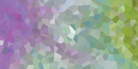 Obraz premium Abstract geometric mosaic background featuring a gradual color transition from purple to green for digital design purposes
