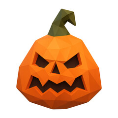PNG Geometric pumpkin Halloween decoration