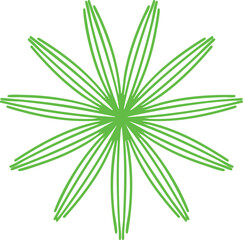 Fototapeta premium Green floral festive element vector