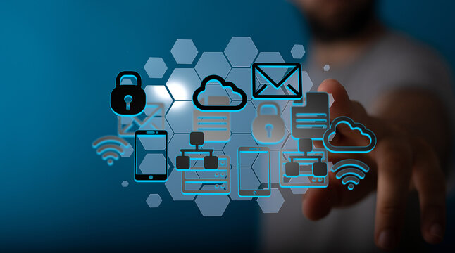 Secure cloud computing, data protection, and network connectivity. - Powered by Adobe