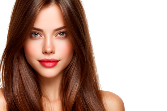  girl minimum makeup for shampoo cosmetics advertising