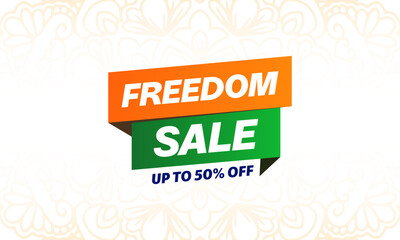 Indian Freedom Sale &ndash; Up to 50% Off Banner