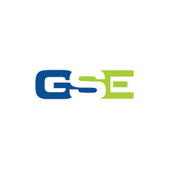 Initials GSE Letters Logo Design