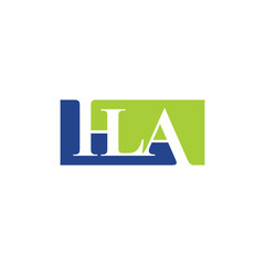 Initials HLA Letters Logo Design
