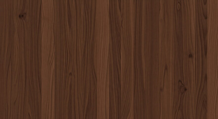 Fototapeta premium Seamless Dark Brown Wood Texture with Vertical Grain and Matte Finish.
