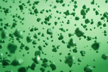 Green motion on green.