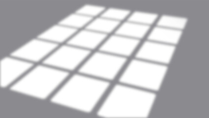 Realistic grid window shadow overlay on smooth surface, empty background with soft light cast, isolated for photo mockups, product display, and interior design templates. PNG