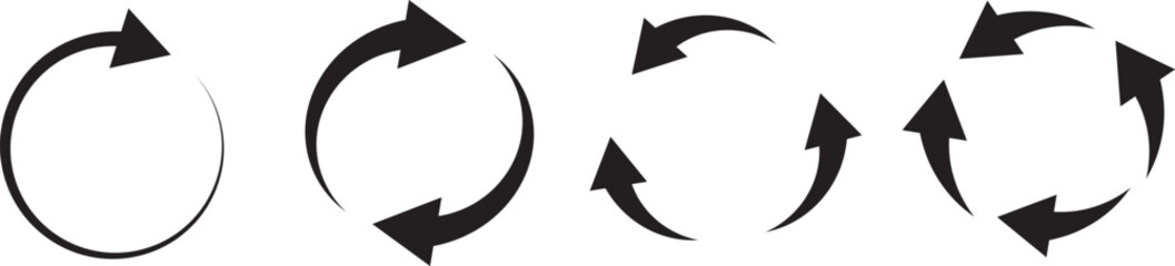 Refresh icons set. circle arrow vector. Work in progress sign, Rotation arrows icons, Circle arrows icons, rotation arrow icon symbol
