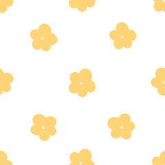  illustration of an abstract background with yellow flowers 