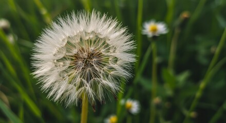 Fototapeta premium Close-up of a dandelion seed head
