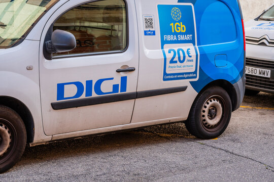Barcelona, Spain - 5 June 2022. DIGI is a mobile phone provider and Internet service provider operating in several countries, part of the RCS RDS group.