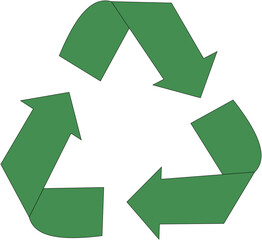 Vibrant Green Recycling Icon