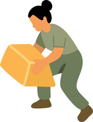 Person Carrying Gold Bar