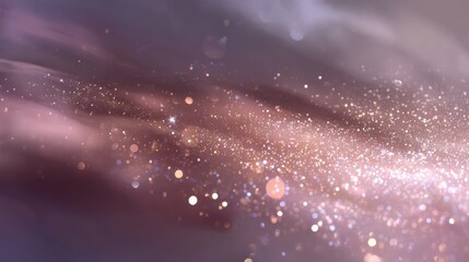 Obraz premium Ethereal Glittering Dust, a Dreamy Cloud of Sparkling Particles, Perfect for Adding a Touch of Magic and Wonder to Your Creative Projects