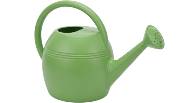 Isolated Green Watering Can