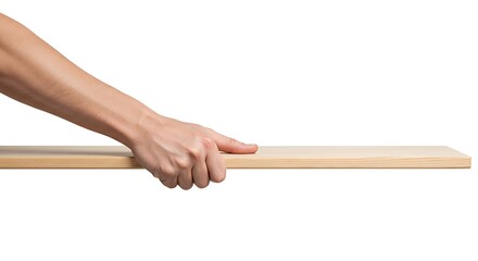 Wood Board Held by a Hand