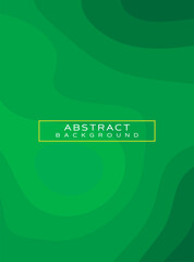 Modern abstract background with layered curving shapes in green ombre tones and centered yellow-green text box featuring white sans-serif font for branding, presentations, and digital design