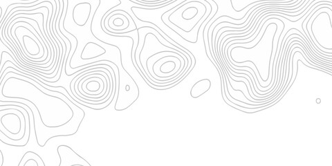 Abstract topographic White wave paper curved reliefs. Topographic map patterns, topography line map. Abstract white topography vector background. Contour maps. Vector illustration.