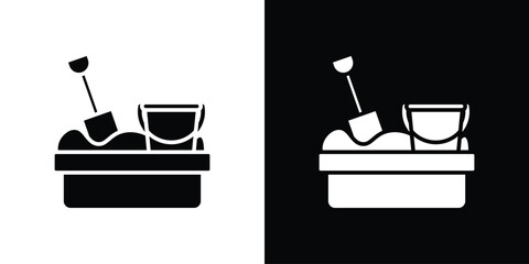 Sandbox icon. graphic design vector symbols pack