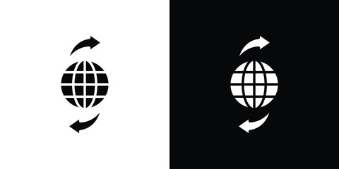 Import-export icon. graphic design vector symbols pack