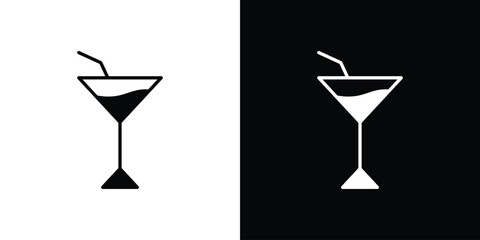 Cocktail icon. graphic design vector symbols pack