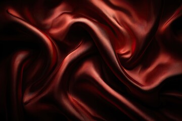 Obraz premium Deep burgundy silk draped in swirling folds