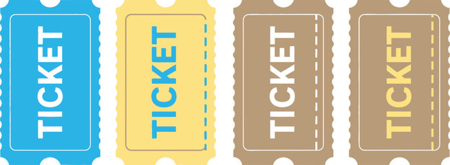 Buy event tickets online concert admission pass vector