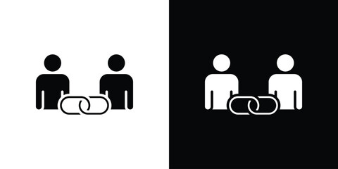 Affiliate link icon. graphic design vector symbols pack