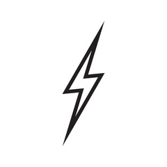Design thunder simple logo outline.eps