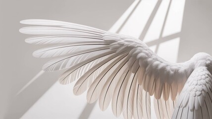 White Feather and Wing Collection - Pure Elegance and Natural Beauty