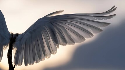 White Feather and Wing Collection - Pure Elegance and Natural Beauty